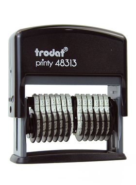 十三位卓达trodat 48313可调节数字号码按压自带油墨小号电话印章