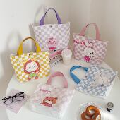 帆布包女小号手提包手提袋帆布袋上班拎包大学生饭盒袋子日系包包