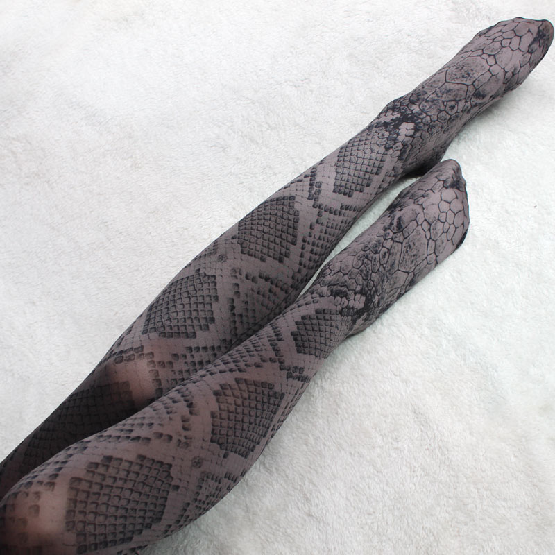 春秋蟒蛇情调情趣丝袜连裤袜薄款