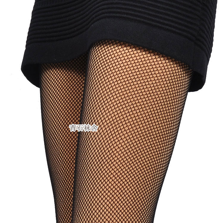 双层无缝网纱假透肉打底裤秋冬季网状丝袜女连裤脚加绒加厚渔网眼,女士内衣/男士内衣/家居服,连裤袜/打底袜,淘宝优惠券,粉丝福利购,淘宝优惠卷