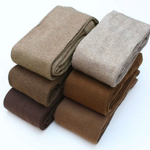 精梳棉带脚型打底连裤 袜女平板松弛感500D美拉德色系真袜跟春秋款