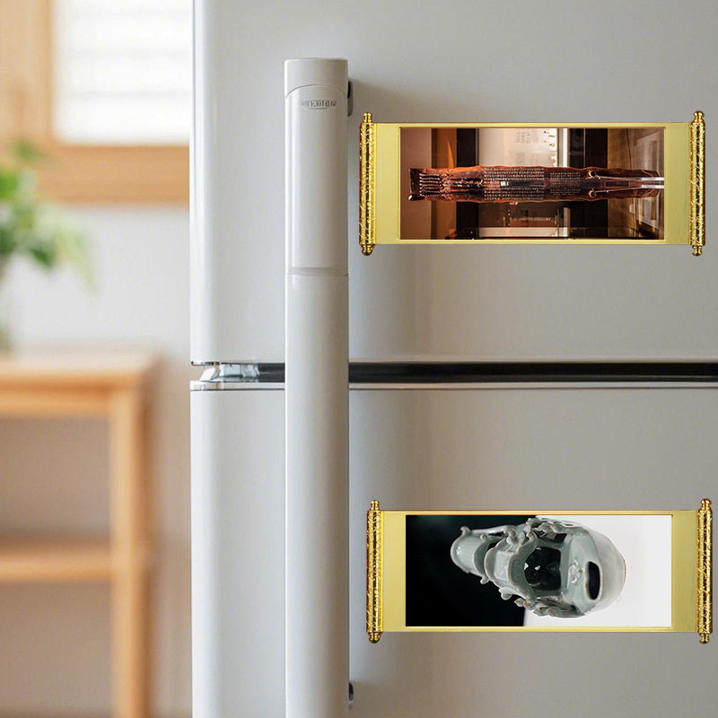 浙江博物馆小号金属冰箱贴春秋伎乐铜屋战国越王者旨於赐剑良渚玉