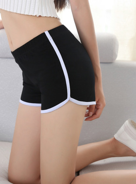 H032福利款运动短裤女夏新款宽松阔腿裤休闲裤学生大码居家棉热裤