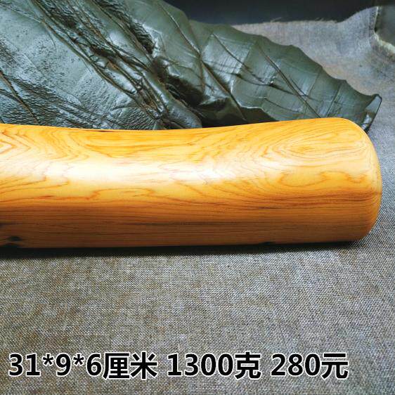 THUJA 베개 TAIHANG THUJA 오래된 재료 손으로 닦은 단단한 나무 베개 경추 베개 냄새 진정