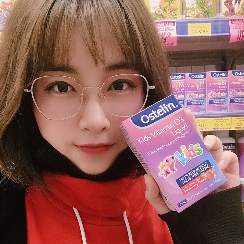 澳洲奥斯特林Ostelin VD滴剂婴幼儿d3液体维生素D儿童补钙20ML