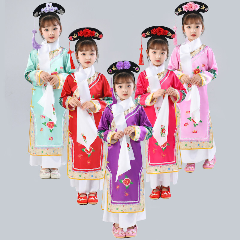 儿童清朝还珠格格服公主宫廷