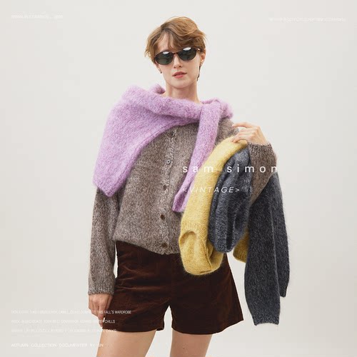 samsimon/松弛有度毛衣针织开衫