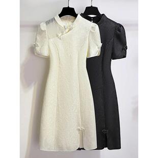旗袍女新中式新款女2025夏季礼服轻奢小众改良年轻款少女连衣裙
