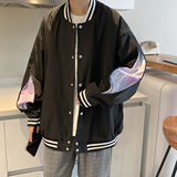 港风秋季潮牌休闲宽松潮流夹克男潮棒球服外套男7412P70，男装夹克，星座227-7