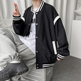港风秋季潮牌休闲宽松外套男潮流潮棒球服夹克男7411P70，男装夹克，星座227-7