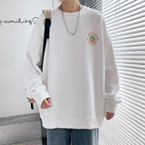 港风加绒情侣大码休闲运动套头卫衣男外套7256P35，男装卫衣，星座227-7