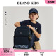 24年春季 eland 男女童复古格纹学院风双肩包书包 新品 kids衣恋童装