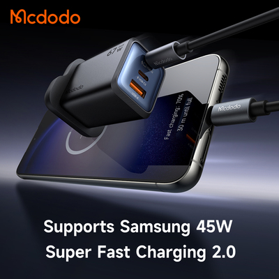 Mcdodo 迷你充电器插头适用三星45w便携