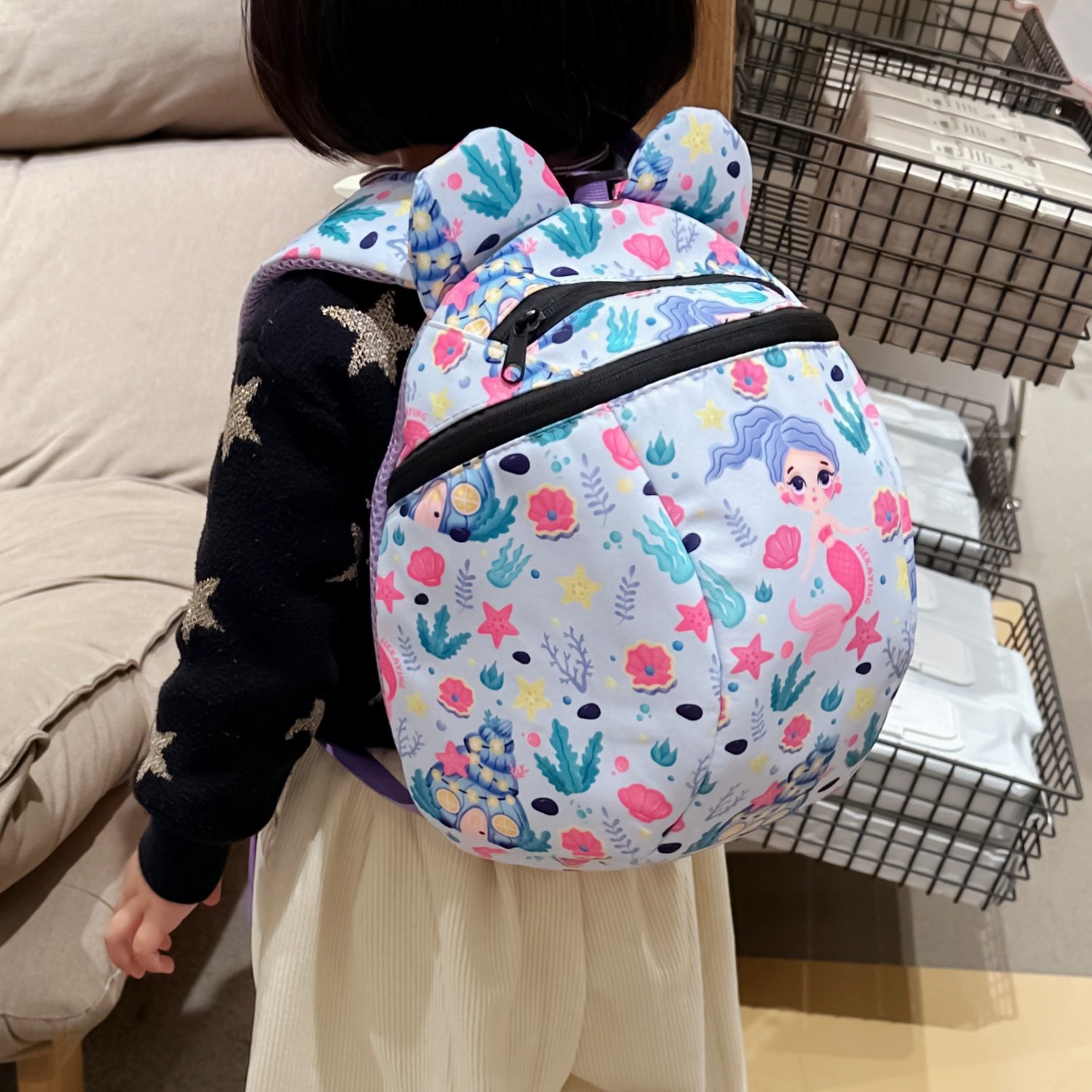 儿童防走失背包可爱美人鱼女童婴儿双肩包幼儿园书包小班宝宝包包,玩具/童车/益智/积木/模型,书包,淘宝优惠券,粉丝福利购,淘宝优惠卷