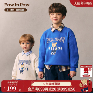 26年春夏新款 PawinPaw卡通小熊童装 男女童圆领卫衣套头 索罗娜
