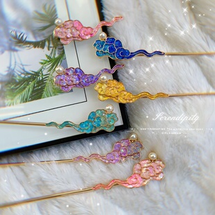 螺钿发簪发钗发夹复古古风汉服唐风高端显气质头饰发簪发钗