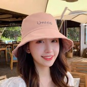 时尚 女帽春秋季 双面戴格子休闲盆帽 百搭日系防晒夏季 渔夫帽女韩版