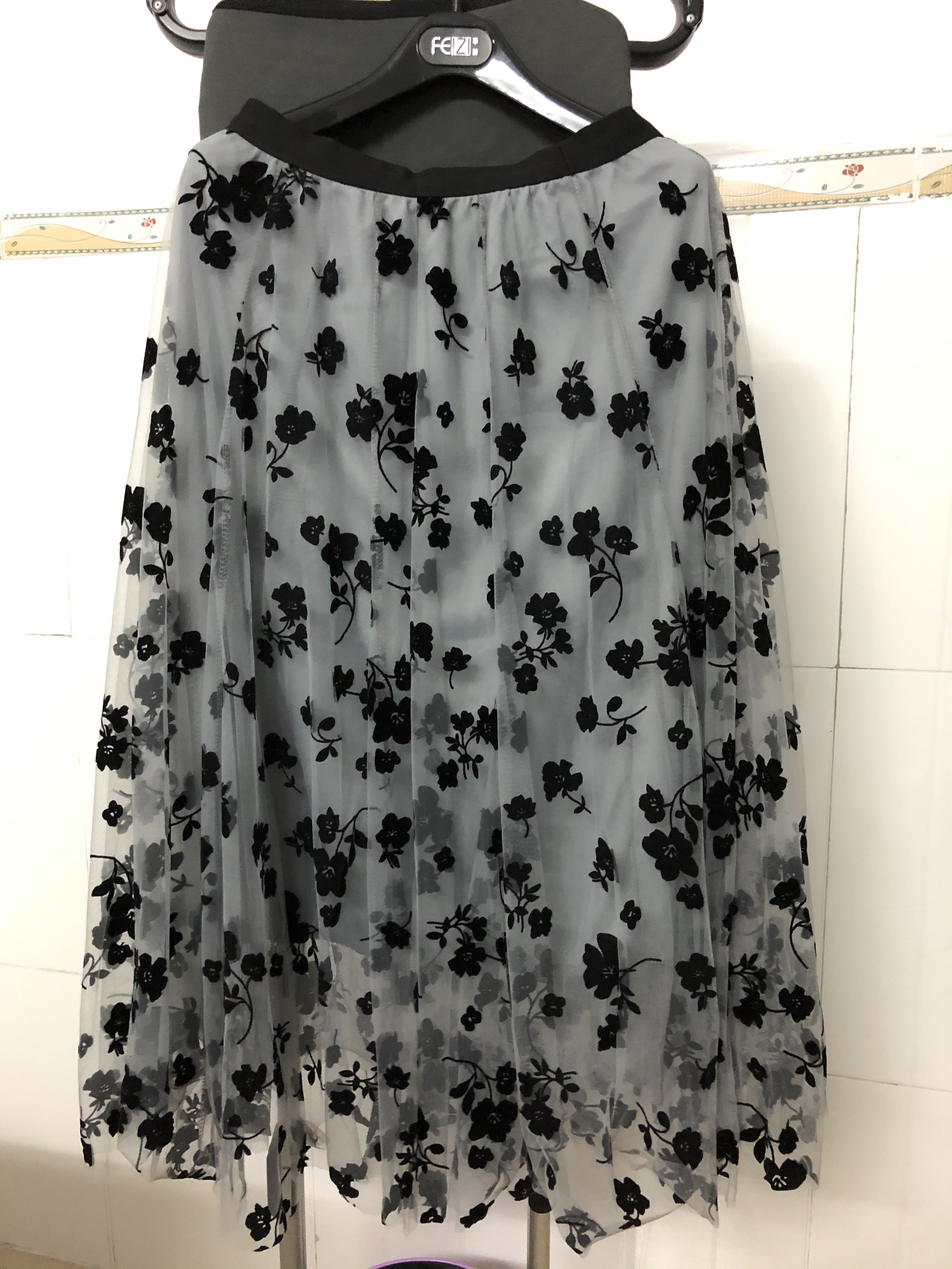 特价拉夏贝尔女士半身长裙蕾丝网纱正品