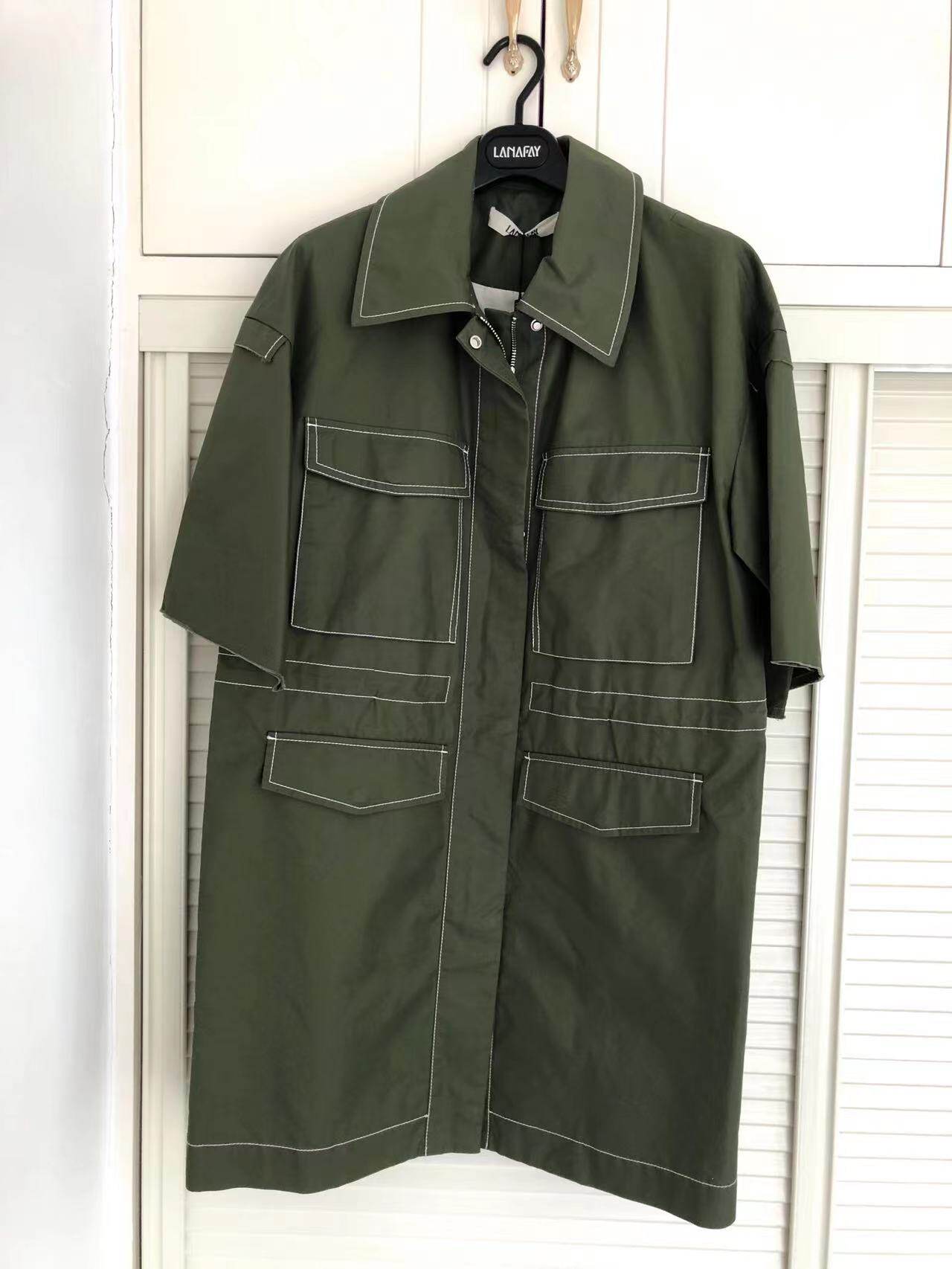 菲姿啦娜菲高端轻奢品牌专柜正品女士风衣外套