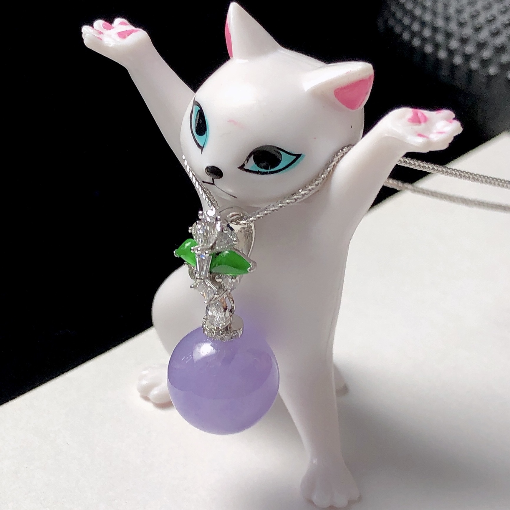 玉渡缘直播天然缅甸耳饰a货翡翠