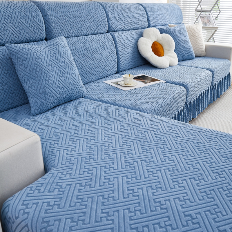 四季防滑全包万能通用沙发套罩三座一贵妃沙发盖布通用裙边沙发笠