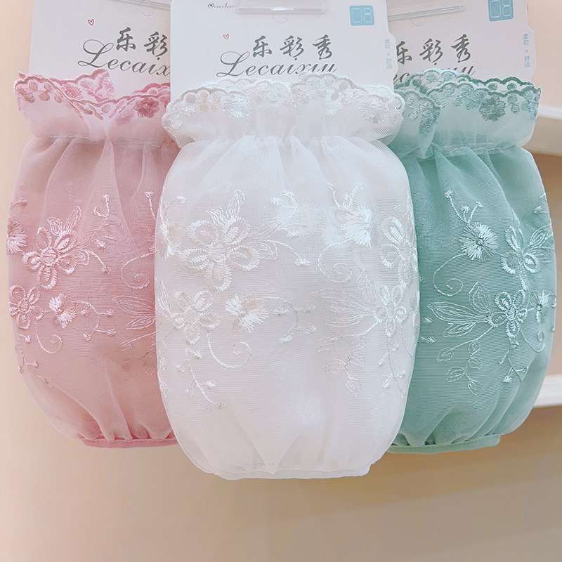 纯色百搭蕾丝袖套透明网纱套袖女士秋冬季棉衣袖头白色羽绒服护袖,家庭/个人清洁工具,袖套,淘宝优惠券,粉丝福利购,淘宝优惠卷