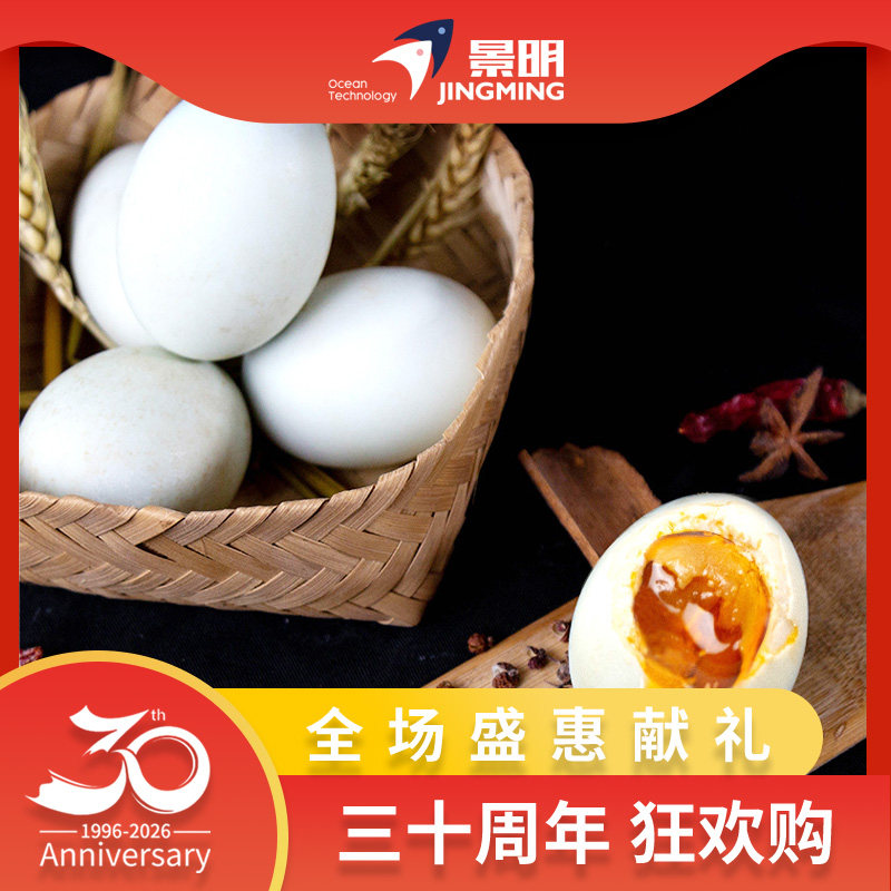黄河口海鸭蛋60g*6枚 单盒装 即食熟咸鸭蛋红树林红心流油咸蛋