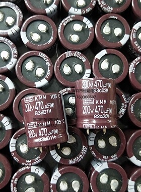 日本黑金刚200V470UF 25X30 NIPPON化工 全新原装 牛角铝电解电容