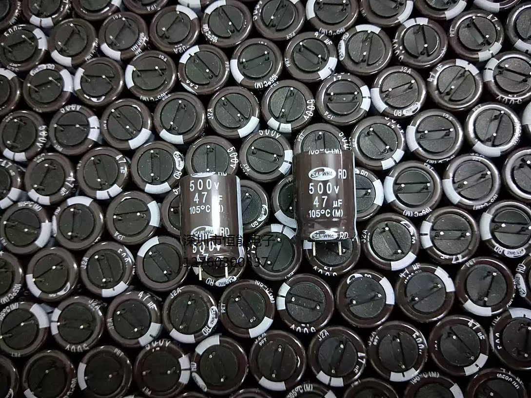 原盒装500V47UF 18X25 RD 105度 韩国三和SAMWHA 450V47UF 短脚