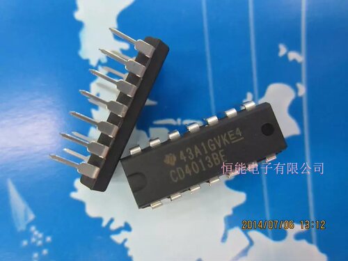 逻辑芯片TICD4013BE直插DIP-14