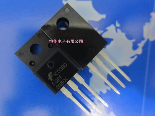 全新进口原装 3N80C FQPF3N80C TO-220F MOS管 N沟道 800V 3A