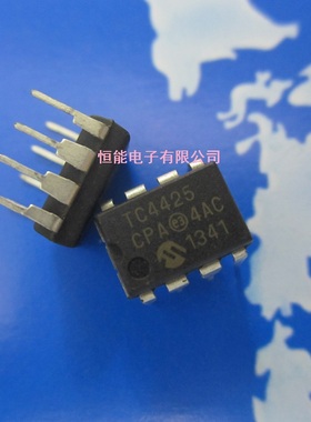 TC4425CPA 直插DIP-8 TC4425 3A双高速功率MOSFET驱动器