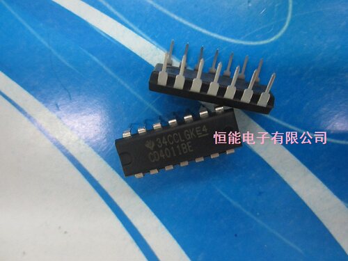 全新进口原装 CD4011BE 直插DIP14 四2输入端与非门 CD4011
