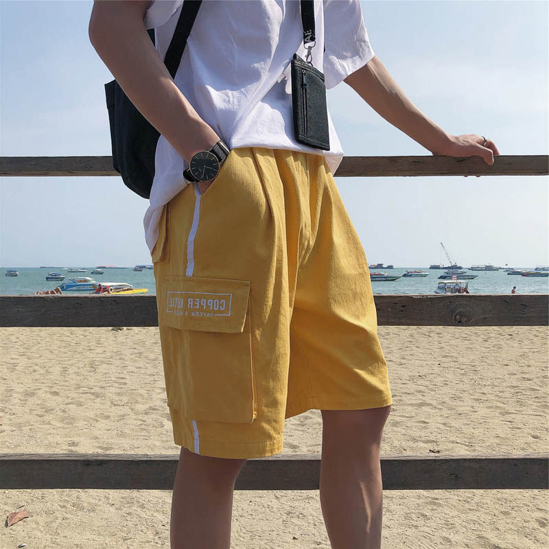 夏季網紅ins工裝褲男潮牌寬松五分短褲男潮百搭運動褲男5分直筒褲在類目 男裝, 休閒褲中 - 來自Buy2taobao.com提供專業的淘寶代購服務