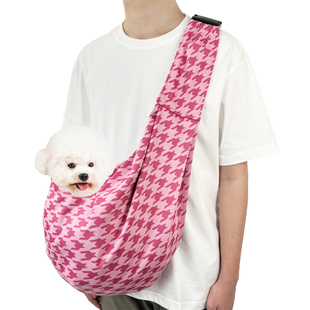 新款宠物外带可折叠露头宠物包透气斜跨背狗包外出便携猫包