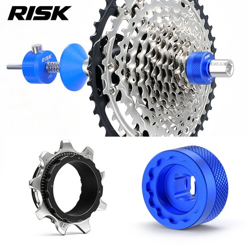 RISK自行车9T飞轮盖拆卸工具XTR M8200/M9200卡飞轮盖12S安装工具