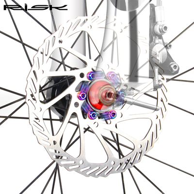 RiskM5 x10mm钛合金山地自行车T25梅花水壶架 碟片刹车盘螺丝彩色
