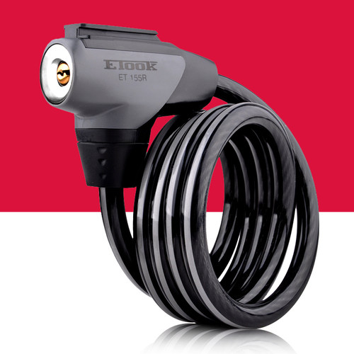 ETOOK自行车锁反光钢丝锁