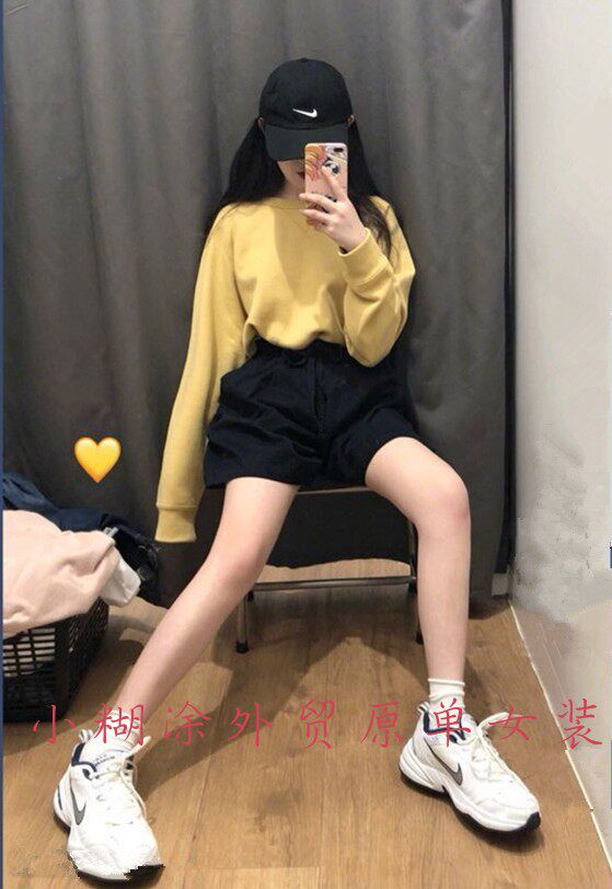 试衣间出品 2019女装抽绳松紧腰工装微喇叭短裤阔腿短裤417559在类目 女装/女士精品, 裤子, 休闲裤中 - 来自Buy2taobao.com提供专业的淘宝代购服务