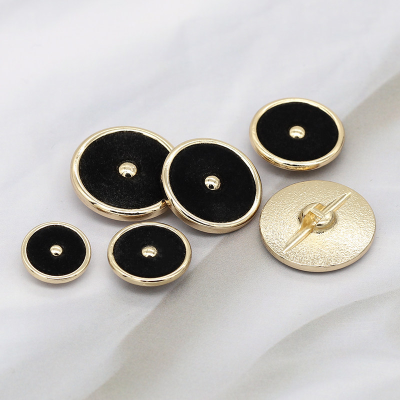 高档圆形扣小香风植绒金属纽扣女呢子貂皮装饰扣百搭西装外套钮扣,居家布艺,纽扣,淘宝优惠券,粉丝福利购,淘宝优惠卷