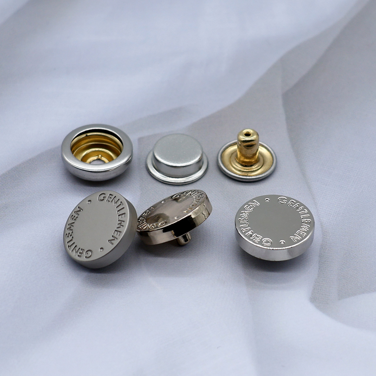 圆形简约平面字母金属四合扣羽绒服暗扣大衣扣外套棒球服按扣纽扣,居家布艺,纽扣,淘宝优惠券,粉丝福利购,淘宝优惠卷
