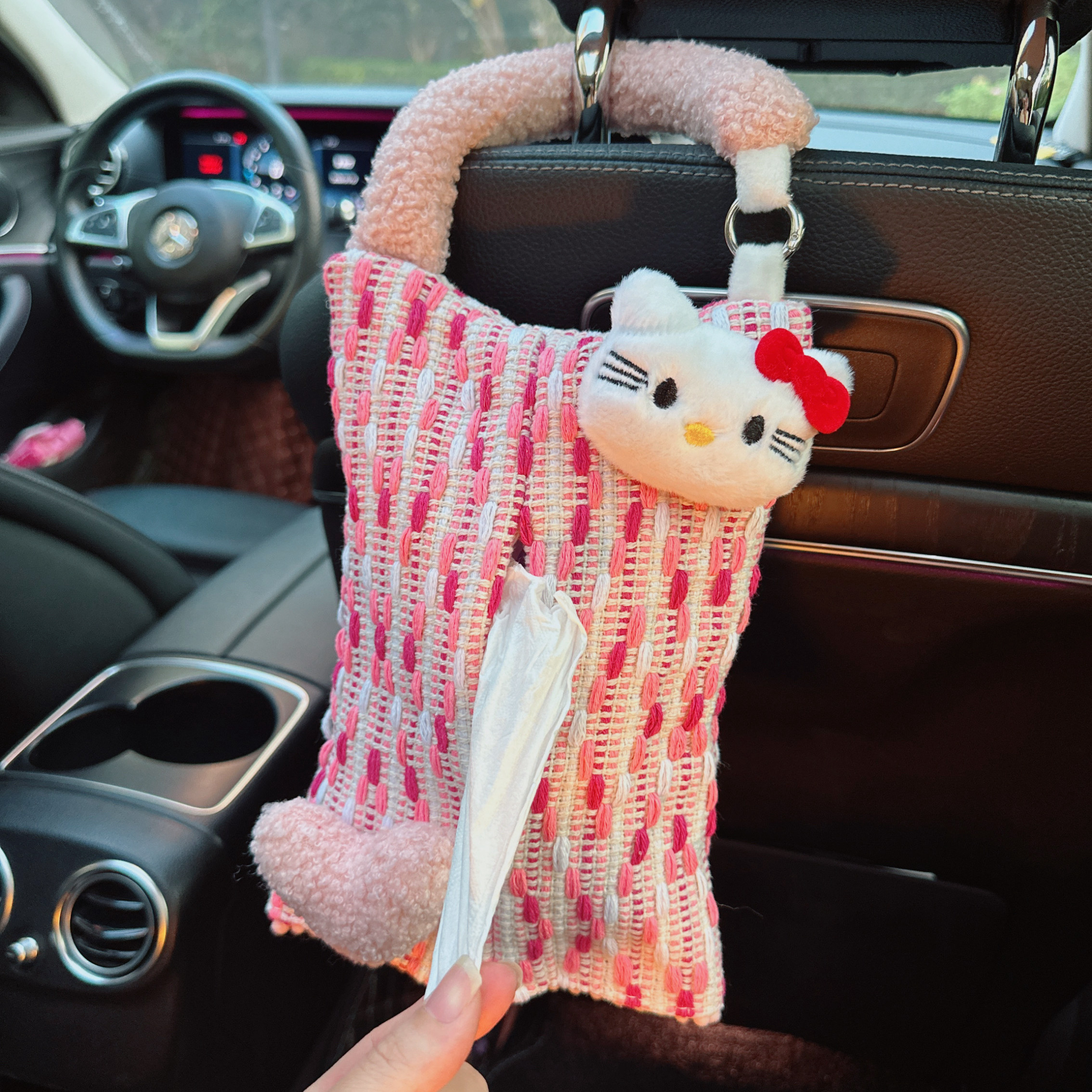 可爱kitty车载纸巾盒创意抽纸巾盒汽车后排座位椅挂袋纸巾收纳女,汽车用品/电子/清洗/改装,车用纸巾盒/套,淘宝优惠券,粉丝福利购,淘宝优惠卷