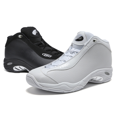 沃特全白色复古耐磨水泥地篮球鞋