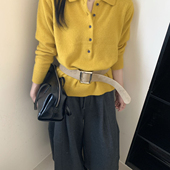 含25浣熊毛 made～手感软糯高级感小众polo领保暖毛衣 25281