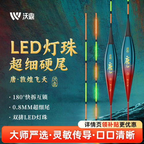 沃鼎纳米超细硬尾日夜两用电子漂