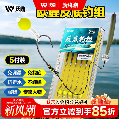 沃鼎反底钓组欧鲤钓成品免调漂