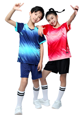 儿童足球服套装短袖训练服定制
