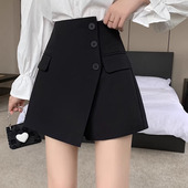 包臀裙紧身性感不规则黑色裙子半身裙秋冬2023新款 短裙 防走光女款