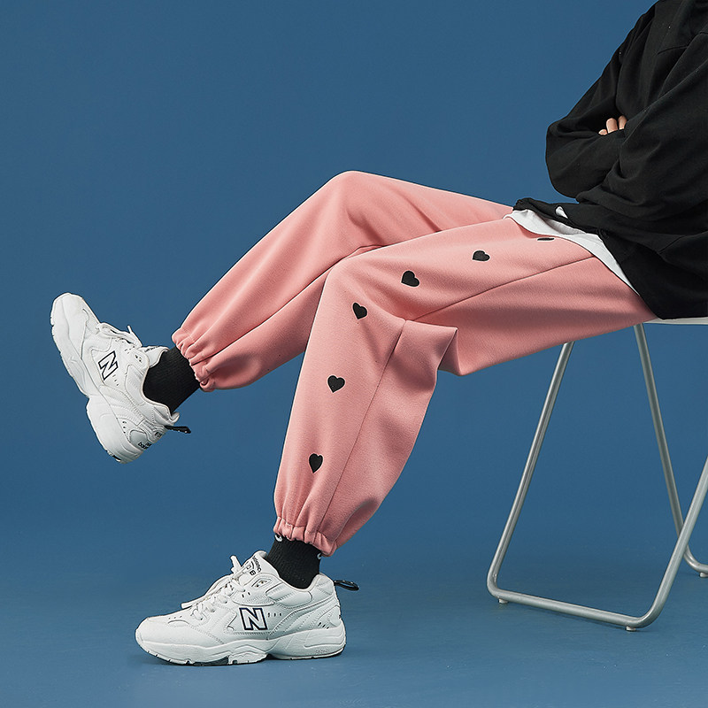 新款男女ins潮中性宽松抽绳束脚休闲裤卫裤/，男装休闲裤，星座608A