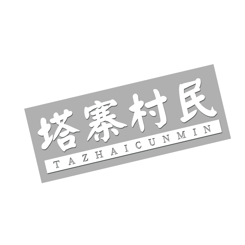 塔寨村接班人个性七彩后玻璃车贴
